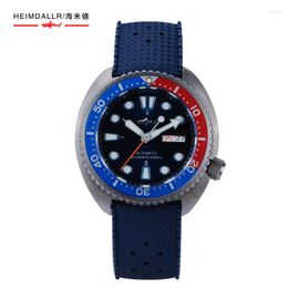 Wristwatches Heimdallr Men's Diver Watch SRP777 Abalone Sapphire Glass Aluminium Rotating Bezel NH36 Automatic Movement 200m Waterproof Lume