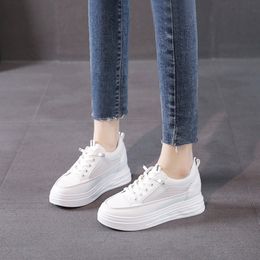 new Women Casual Shoes Triple Black White Sneakers Man Trainer Summer Fashion Hollow Inner Heightening Sneakers 2023