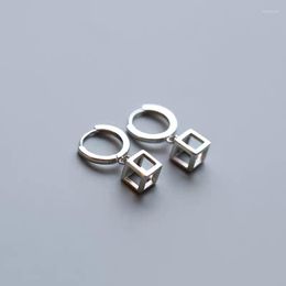 Backs Earrings Fashion Temperament Square Ear Buckle Personality Niche Design Luxury High-grade Cube For Women Jewellery Wholesale