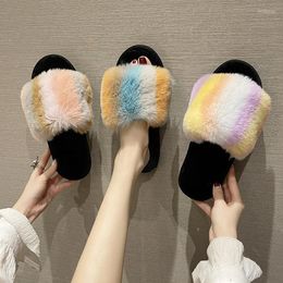 Slippers Spring Winter Soft Cute Warm Home Men Women House Floor Indoor Slides Fat Dudu Shoes Room Flat