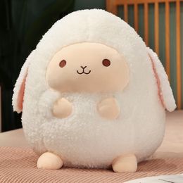 Plush Dolls Stuffed Animal Pillow Cartoon Round Ball Sheep Plush Toy Lovely Kids Birthyday Gift 230302