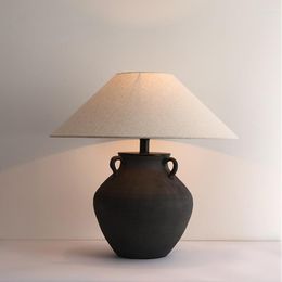 Table Lamps Handmade Pottery Pot Lamp Japanese Designer Studio Model Room B & Chinese Living Ceramics