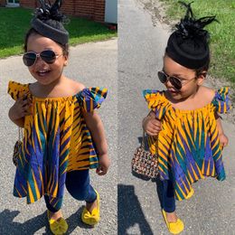 Ethnic Clothing Summer Baby Kids Girls Africa Bohemian Style Shirt Tops Party Dress Children African Fashion Dashiki Dresses Clothes