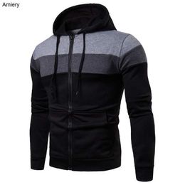 2023 Spring New Men's Hoodies Creative Splicing Sports Outdoor Leisure Hooded Large Fashionable Logo Customization Sweater Jacket Coat Tops For Men S-XXXL