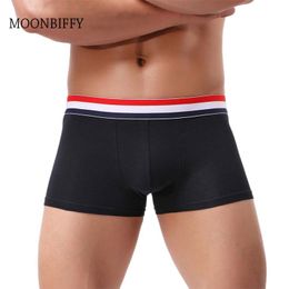 Underpants Male Fashion Sexy Men's Boxer Solid Cotton Breathable Mens Elastic Underwear Men Boxers Shorts