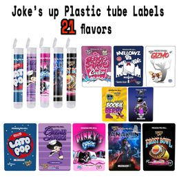 JOKES UP PRE-ROLL TUBE SINGLE PREROLL EMPTY CLEAR CR PLASTIC TUBE FOR FLOWER DRY HERB PACKAGING Other Packing Shipping Materials