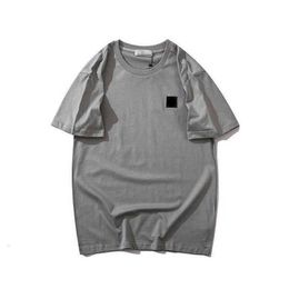 stones Island t shirt designer shirt summer menswear breathable loose letter print lovers street fashion 100% cotton T-shirt hF15