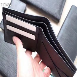 whole Women Men Card Holder Short Eclipse Purse High quality Famous Brand Genuine Leather Graphite wallets With Box dust bags 280A