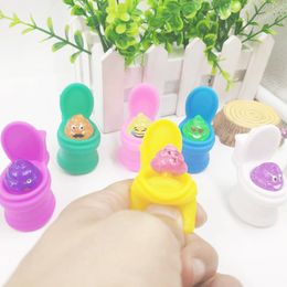 Funny Squeeze Toilet Poop Trick Novelty Toys Kids Carry Around Pranks Jokes Fake Stool Children Boys Girls Decompression Gifts 1802