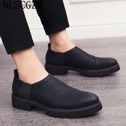 Dress Shoes Slip On Men Designer Elevator For Office 2023 Loafers Italian Sapato Social Masculino Chaussure