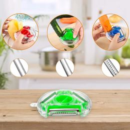 3In1Multifunctional Peeling Knife Kitchen Tools Fruit And Vegetable Peeler Shredding Tool Stainless Steel Blade Kitchen Gadget