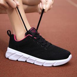 Designer women spring breathable running shoes black purple black rose red womens outdoor sports sneakers Color112