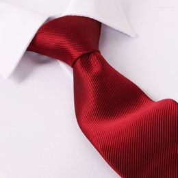 Bow Ties Men's Business Plain Colour Casual Dress Yarn-dyed Suit Tie Gift