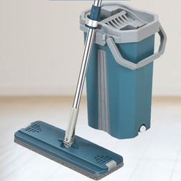 Mops Rotating Mop Bucket Floor Cleaner Mop Bucket with Drainer 360 Microfiber Mops Spin Cleaning Tools Wiper Flooring Household Items 230302