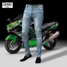 Men's Jeans Fashion Blue Slim Jeans Men Pants Streetwear Elastic Waist Skinny Jean Classic brand Stretch Hip Hop Denim Jeans men's clothing 230302