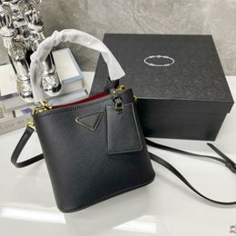 23x23 cm 19x17 cm Tasarımcılar Crossbody Bags Lüks Kadınlar Şirketler Marka Naylon Messenger Torbası Omuz Paket Kova Çantası Üst Debriyaj Çantası P Üçgeni