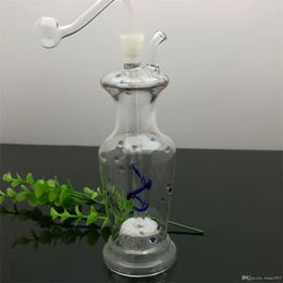 Smoking Pipes Color point sand core filter vase glass water bottle Wholesale Glass bongs Oil Burner Glass