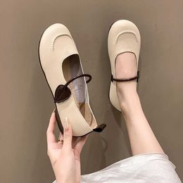 Dress Shoes Women's Casual Flat Boat Shoes Casual Comfortable Women's Round Toe Flats 2023 Autumn Women's Flat Comfortable Soft and Shallow L230302