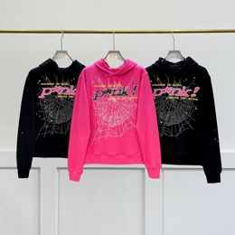 Hoodie Spider Pink Sp5der Hoodies Young Sweatshirts Streetwear Thug 555555 Angel Hoody Men Fast Delivery High Quality Heavy Fabric Spider Web Sweatshirts Pullover