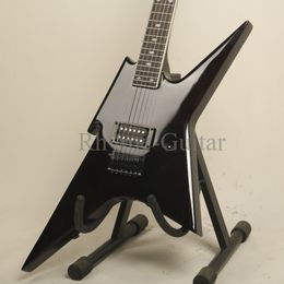 Special BC Shape Electric Guitar Black Gloss Paint Body Diamond Inlay