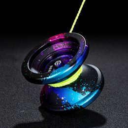 Yoyo 1PC Metal Alloy Aluminum Yoyo Professional with 10 Ball kk bearing High Speed yoyo 230303