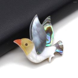Brooches Natural Freshwater Shell Brooch Design Bird Animal Style Delicate Charm Safety Pin Jewellery Party Wedding Gift