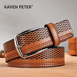 Belts Fashion Leather Belt Men's Jeans Belt Alloy Buckle Strap For Male Wide Luxury Waist Belts Cummerbund Z0228