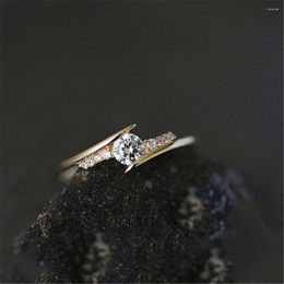 Wedding Rings Loredana Luxury Jewellery Brand White Zircon Copper Ring With A Unique Single-row Style Is Suitable For Women Engagement