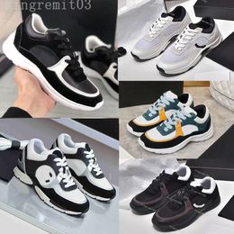 Vintage Suede Casual Shoes Calfskin Reflective Sneaker Designer Mens Women Sneakers Fashion Shoes Increasing Platform Shoe Leather Trainers With Box