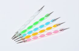 Nail Polish Paint Dotting Pen Dot Nail Art Set 5colors