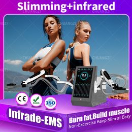 Desktop Slimming RF EMSzero 15 Tesla 6600W 2 Handle Infrared Electromagnetic Stimulation Muscle Increase Fat Decrease Beauty Instrument