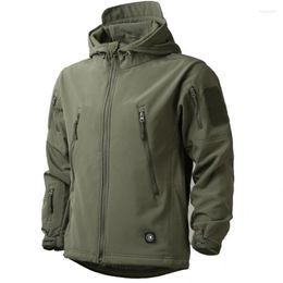 Men's Trench Coats Western Fashionable Windproof Men Coat Draw String Winter Jacket Fleece For OutdoorMen's Fran22