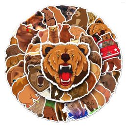 Gift Wrap MX/50pcs Brown Bear Sticker For Planner Scrapbooking Stationery Waterproof Decals Laptop Kid's