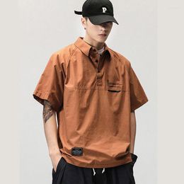 Men's T Shirts Outdoor Sports Men Polo Shirt Business Classic Clothing Comfortable Loose Casual Collar Summer Dress