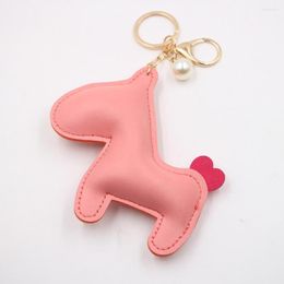 Keychains Animal Horse Pendant Key Holder Ribbon Bowknot Exquisite