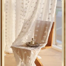 Curtain Curtains For Bedroom Living Dining Room French Luxury Retro Dream Butterfly Yarn White Tulle High End Balcony Windows Door