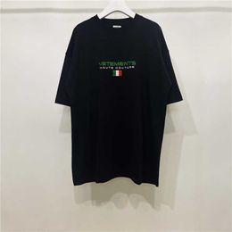 Men's T-shirts High Quality Vetements Fashion T-shirt Men Unicorn Vetements Women T Shirts Slightly Oversize VTM Short Sleeve Men Clothing 965