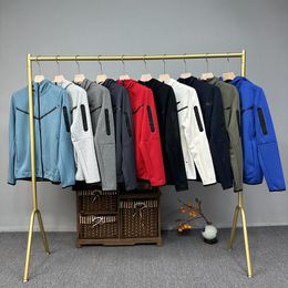 Kalın Teknik Fleeces Tasarımcı Erkek Kadın Pantolon Yüksek Kaliteli Erkek Pantolon Tasarımcıları Hoodies Ceketler Spor Alan Pamuk Hoodie Ceket