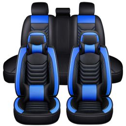 Car Seat Covers Universal Seats Cover PU Leather 5D Detachable Cushion With Pillows For Auto SUV TruckCarCar