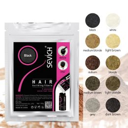 10 Colours Hair Building Fibre 50g Refill Bag Styling Powder Cover Loss Area