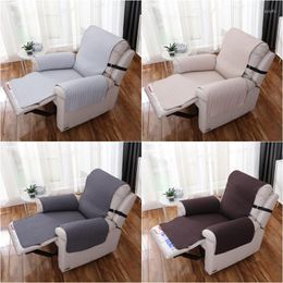 Chair Covers Solid Colour Recliner Sofa Cover Mat Non-slip Single Slicover Pets Dog Kids Anti-dirty Armchair Protection Living Room