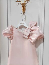 Girl's Dresses Kids Baby Girls Summer Princess Dress Pink Newborns Toddler Girls Christening Birthday Dress For Ceremony Party Wedding Clothes