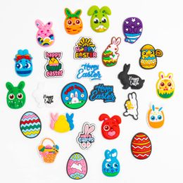 Shoe Parts Accessories Easter Croc Charms Pvc Rabbit Clog Sandal Bracelet Wristband Pack Decorations Drop Delivery Otvks