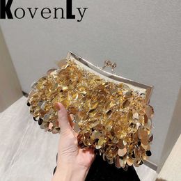 Fashion Dinner Bags Ladys Shiny Bling Handbag Women Clutches Purse Luxury Designer 2023 New Women Bag Hand Pouch 230303