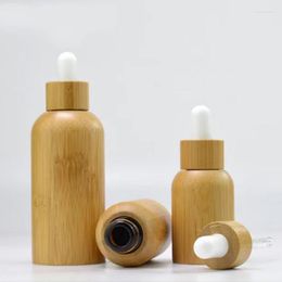 Storage Bottles 0.3ozEssence Dropper Bottle 10ml 15ml 20ml 30ml 50ml Water Transfer Wood Grain Circle Travel Cosmetics Sub-bottle