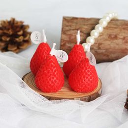 Candle Romantic Birthday Fragrance Party Gifts Decors Handmade Heart-shaped Fruits Food Plant Aromatherapy Ornaments DIY