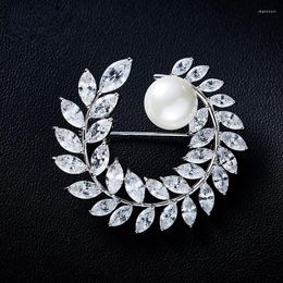 Brooches Wheat Ear Fashion Brooch High-end Korean Simple Pearl Ladies Pin