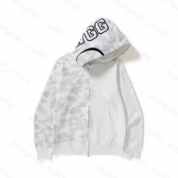 Mens Hoodies Designer Hoodie Shark Luminous Sweaters Hoodys Women Sweatshirts Letters Camo Hoody Oversized Zip Embroidered CardiganQ8MY