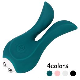 Vibrators Sexy Rabbit Ear Pocket Vibrator for Women Nipple Clamps Clitoris Stimulator Vaginal Anal Plug Female Masturbator Sex Toys Erotic 230303