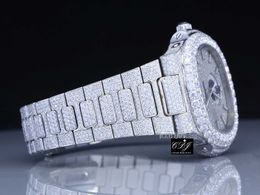 2023Mechanical High End Top Brand custom Moissanite Diamond Watch For Men's original Hand Set